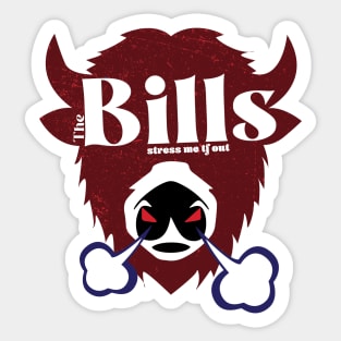 Angry stressed out bill Sticker